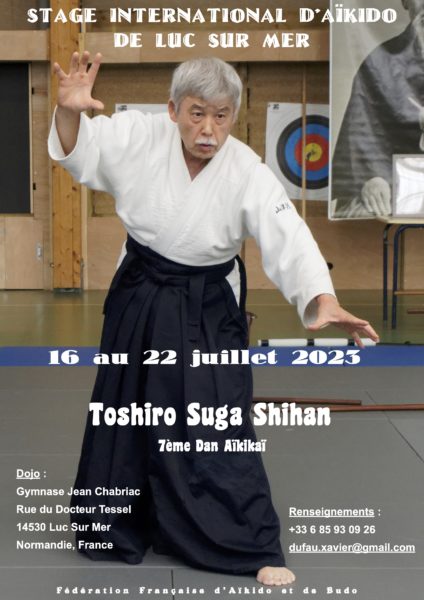 Lehrgang mit Toshiro Suga Shihan, 7. Dan Aikikai, in Luc Sur Mer